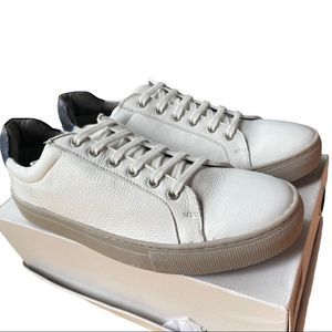 🆕 Bolongaro Trevor: White Leather “Skelly” Sneakers.